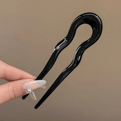 U-Shaped Tortoiseshell Hair Fork