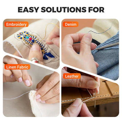 ✂️ Complete Sewing Kit – 34 Durable Needles for Home & Travel