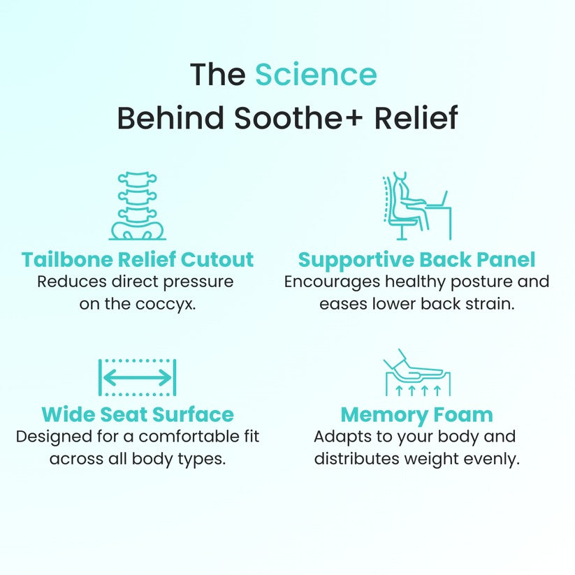 Odeiun™ Seat Cushion — Perfect Posture, All-Day Comfort, No More Numb Legs