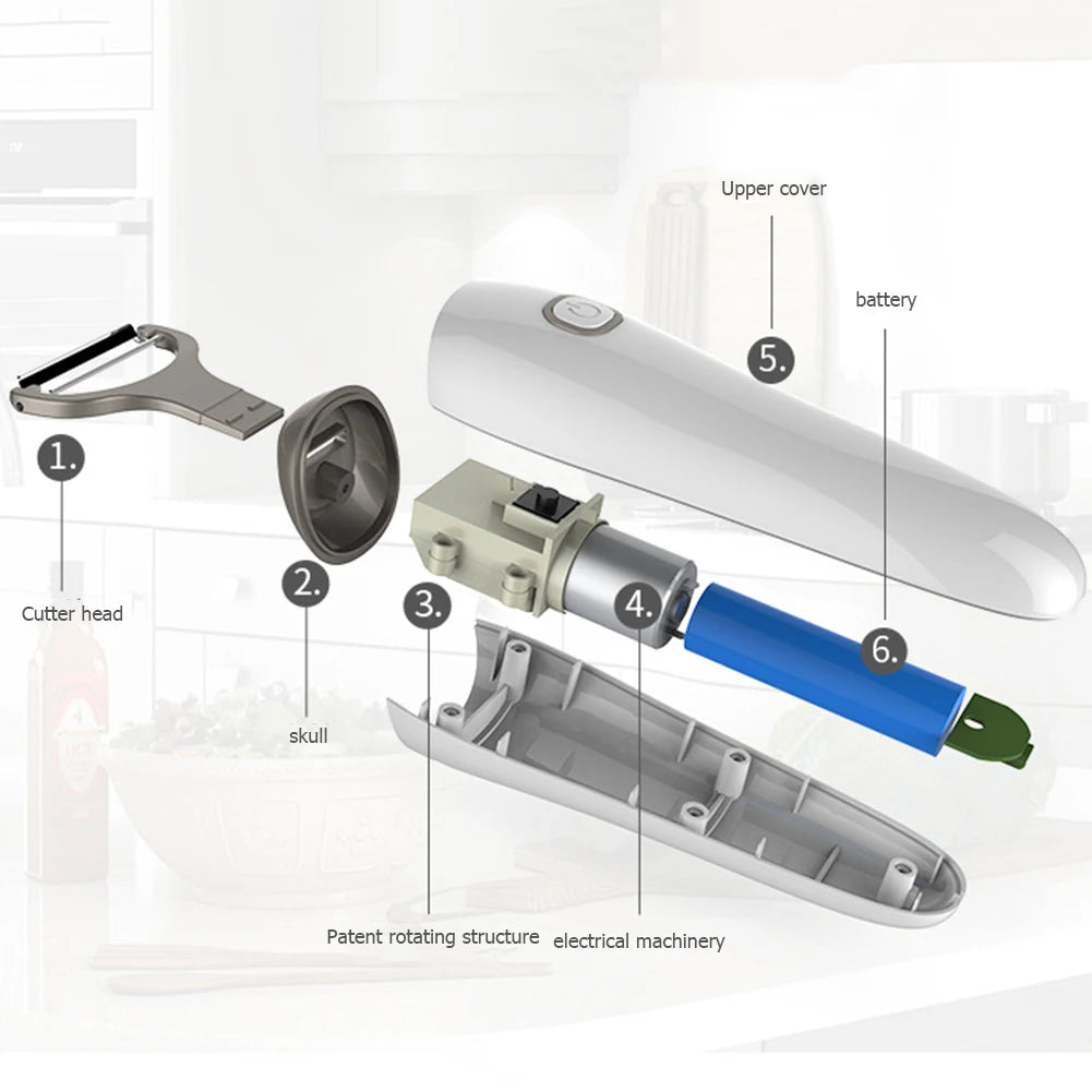 Electric Peeler with 3 Cutter Heads