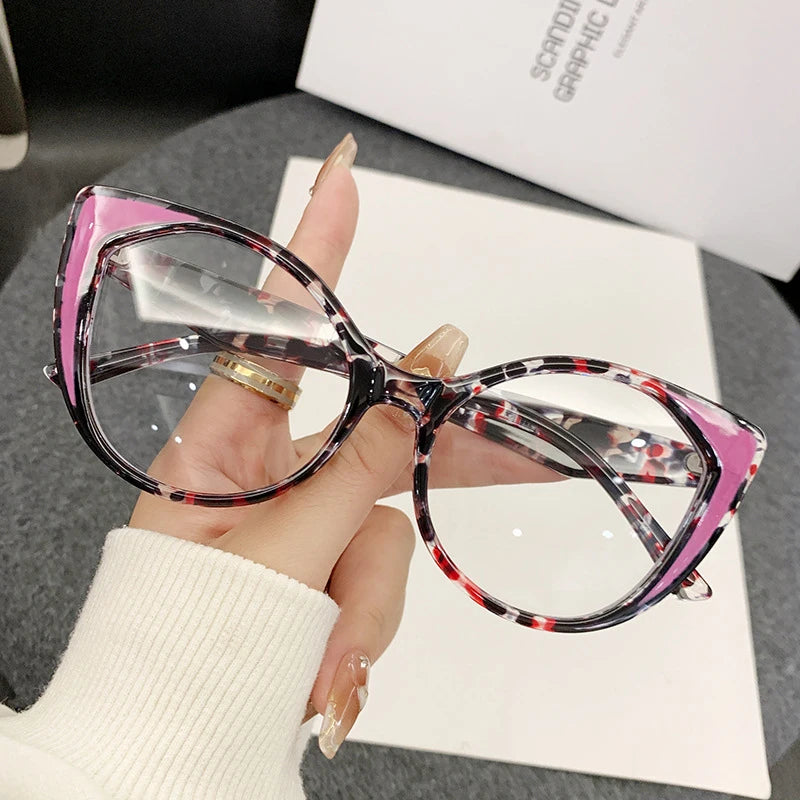 Retro Cat Eye Glasses - Anti Blue Light