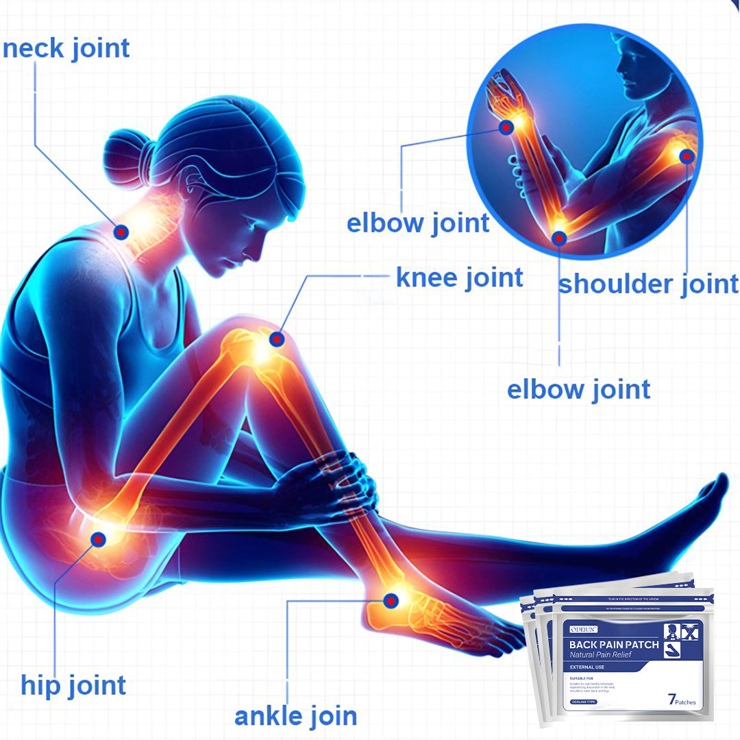 🔥ODEIUN™ Back Pain Patch Natural Pain Relief Patches 🌿 | Soothe Back, Knee, Neck & Joint Pain Instantly!💪