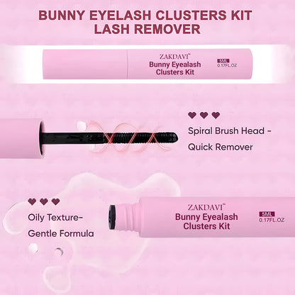 🐰ZAKDAVI™ Bunny Lash Clusters Kit ✨ Seamless Lifted Eyes in Minutes