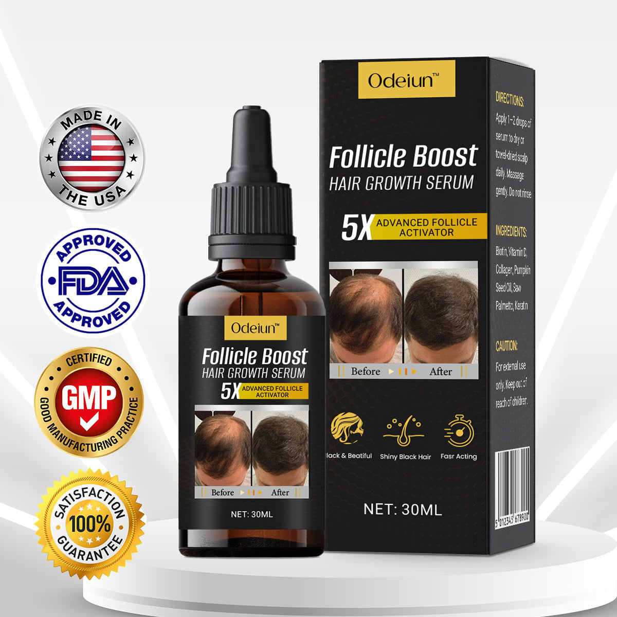 Odeiun™ Follicle Boost 5X Hair Growth Serum
