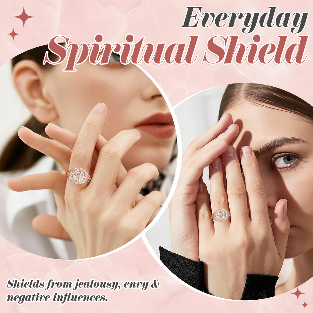 🔥Last Day 50% OFF - 🔮Handmade Witch’s Return-Knot Protection Ring✨