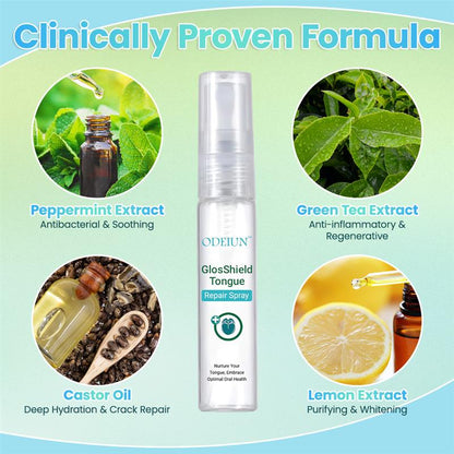 ODEIUN™ GlosShield Tongue Repair Spray – 🌿 Heal & Revitalize Your Tongue for a Fresh Breath and Smooth Feel! 🦷💧