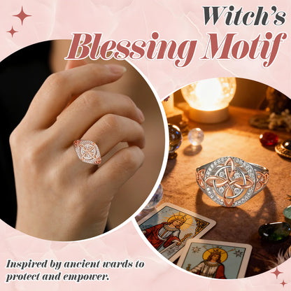 🔥Last Day 50% OFF - 🔮Handmade Witch’s Return-Knot Protection Ring✨