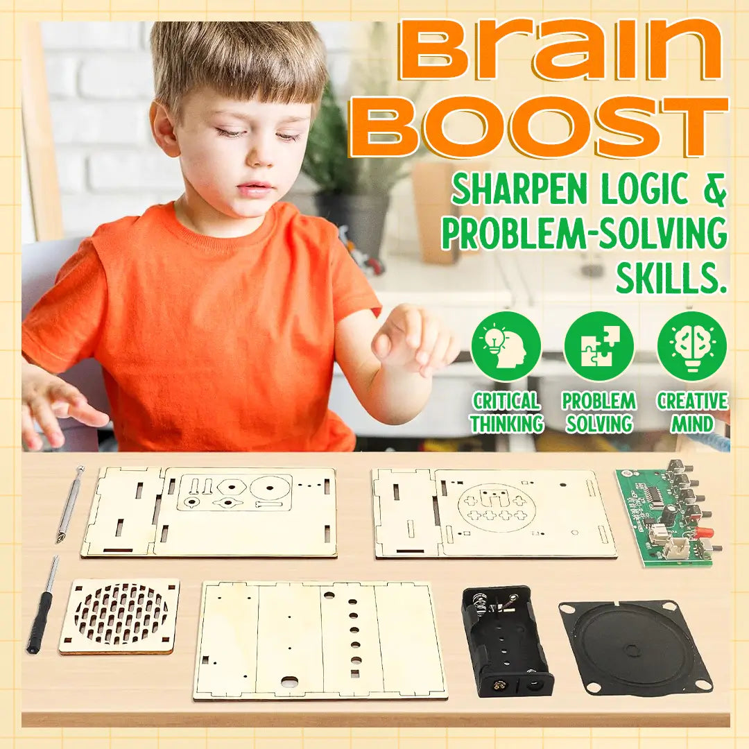 🚫 Screen-Free Fun! 📻 DIY Mini Radio Education Kit 🔥