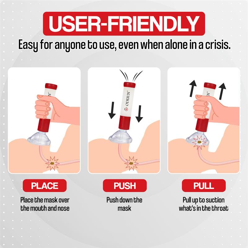 Odeiun™ Emergency Anti-Choking Device – FDA-Cleared, Safe for Adults & Kids