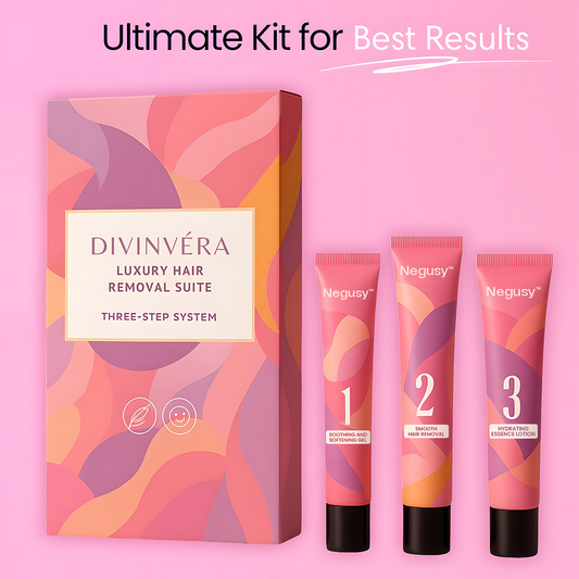 Negusy™ Painless Facial Hair Removal: Waxing Results, Zero Pain.