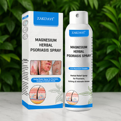✅Official Store:  Zakdavi™ Magnesium Herbal Psoriasis Spray – FDA Certified Relief for Psoriasis, Eczema & Skin Tags