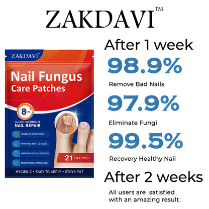 Zakdavi™ Anti-Fungal Nail Repair Patches — Say Goodbye to Nail Fungus in Days! 💅