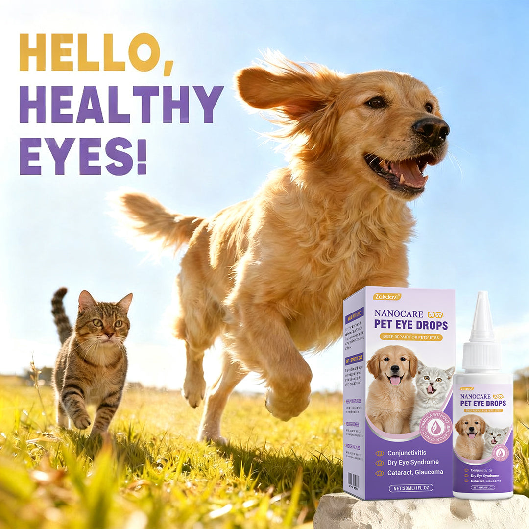 👩‍⚕️Zakdavi™ NanoCare Pet Eye Drops ☑️ TGA Approved | Relieves Conjunctivitis, Dry Eyes, Cataracts, and Keratitis🐶 🐈️