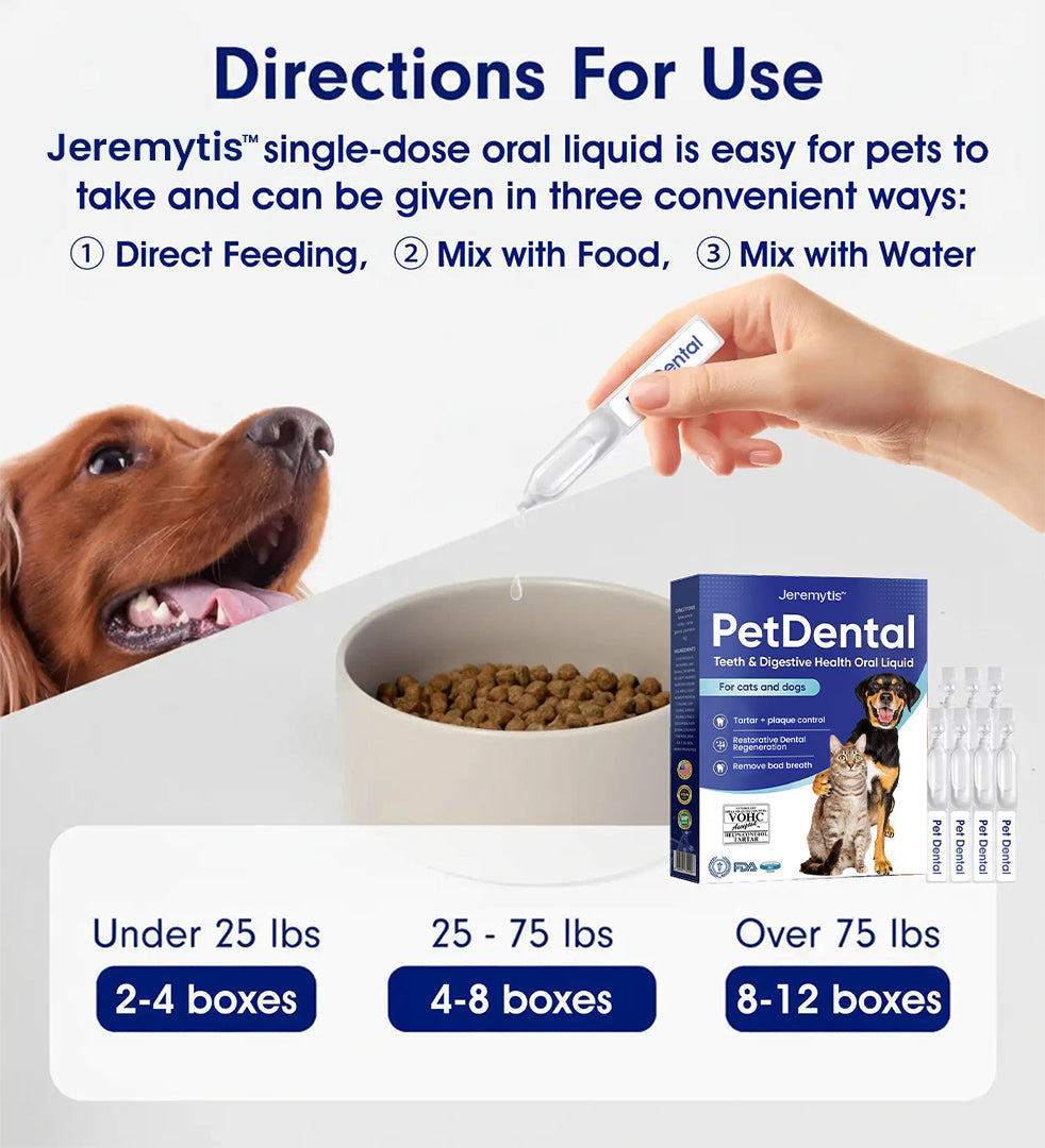 🐾 JEREMYTIS™ Pet Dental Oral Liquid – Fresh Breath & Tartar Care 🦷✨