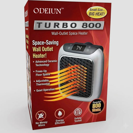 ODEIUN™ Turbo 800 Wall Outlet Space Heater