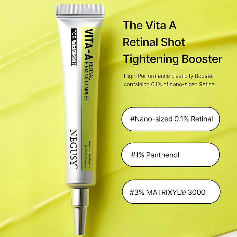 Negusy™ Vita-A Retinal Firming Complex: Advanced Skin Renewal for Wrinkle Smoothing and Pore Refinement