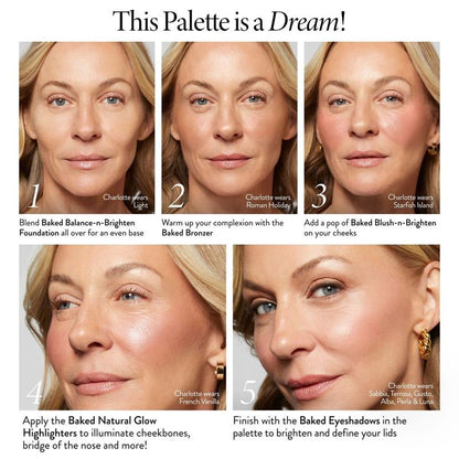 🌈 Baked Starter Kit – Tuscan Dreams ✨ Multicolor Eyeshadow Palettee | Create Endless Radiant Looks with Ease 💖