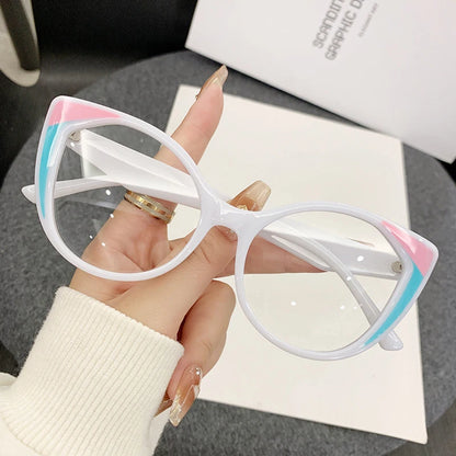Retro Cat Eye Glasses - Anti Blue Light
