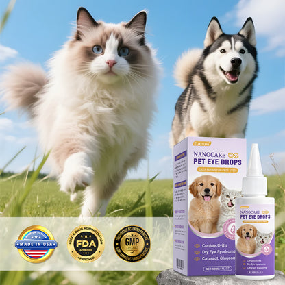 👩‍⚕️Zakdavi™ NanoCare Pet Eye Drops ☑️ TGA Approved | Relieves Conjunctivitis, Dry Eyes, Cataracts, and Keratitis🐶 🐈️