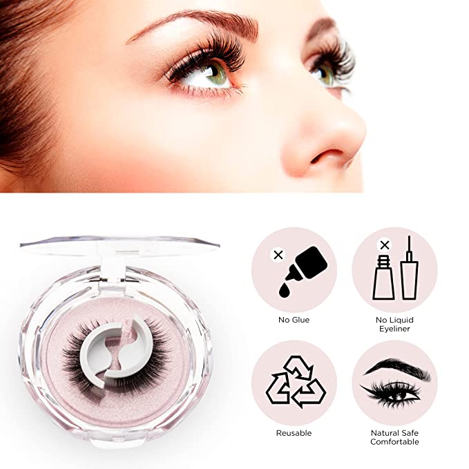 Effortless Beauty: Reusable Adhesive Eyelashes That Stay All Day